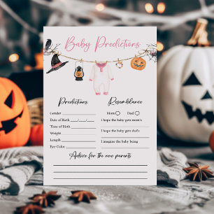Pink Little Boo Halloween Baby Predictions Jeu