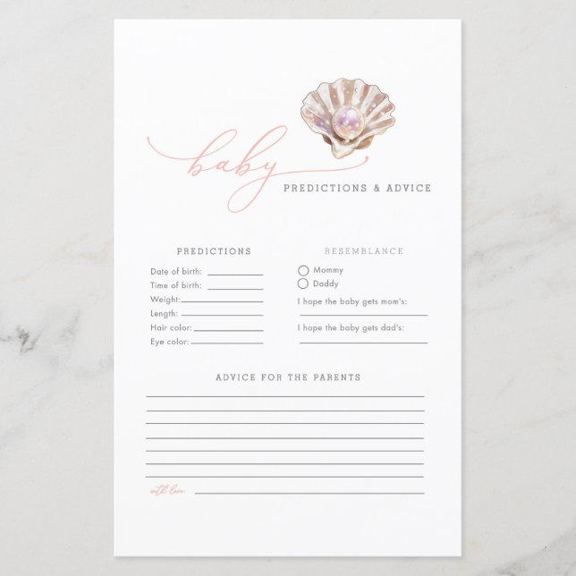 Pink Little Pearl Baby Predictions et conseils jeu (Devant)