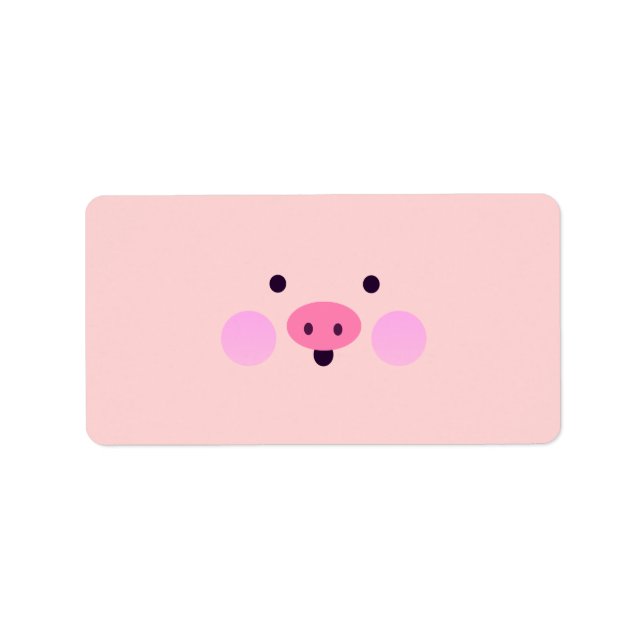 Pink Little Piggy Étiquettes (Devant)