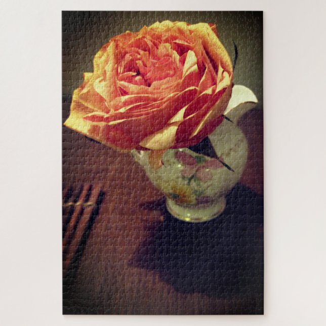 Pink Love Rose Relaxing Self-Care Puzzle (Vertical)