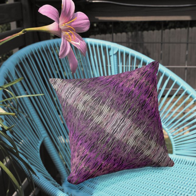 Pink Magenta Boho Chic oreiller Abstrait (Créateur téléchargé)