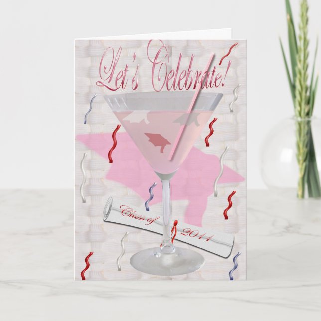 Pink Martini Grad Invitation (Devant)