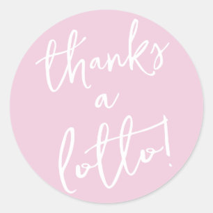 Pink Merci un Sticker Lotto Billet de loterie Favo