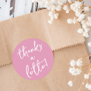 Pink Merci un Sticker Lotto Billet de loterie Favo