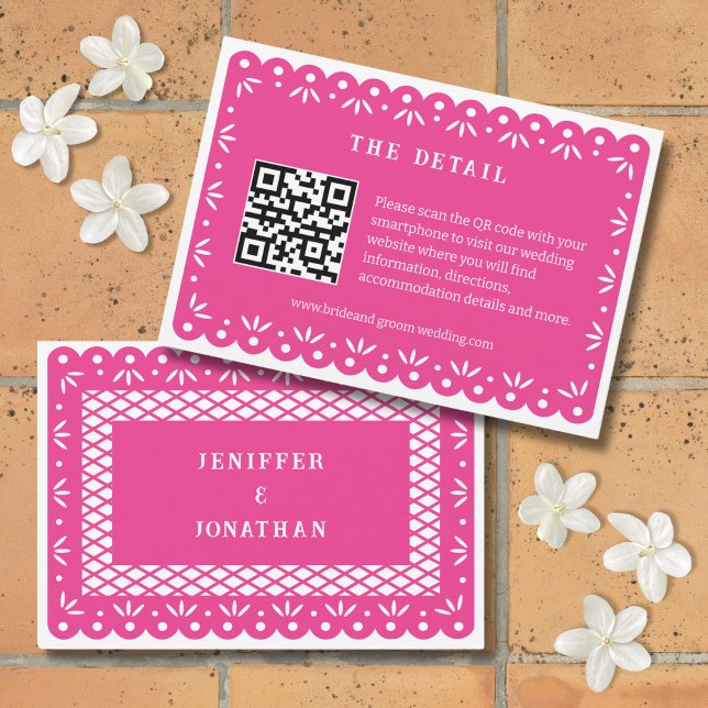 PINK MEXICAN PAPEL PICADO ENCLOUSCARD (Créateur téléchargé)