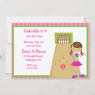 Pink, mignonne, Invitation de la partie de bowling