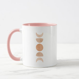 Pink Moon Phases café Mug