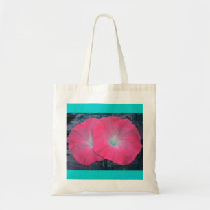 Pink N Turquoise Morning Glories Sac
