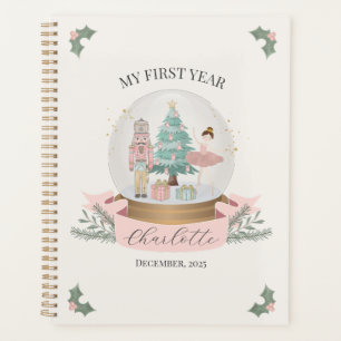 Pink Nutcracker Baby shower première année jalon