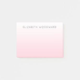 Pink Ombre Gradient Personnalisé Post-it Notes