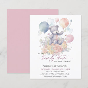 Pink On Peut Attendre Plus Tard Baby shower Fille 