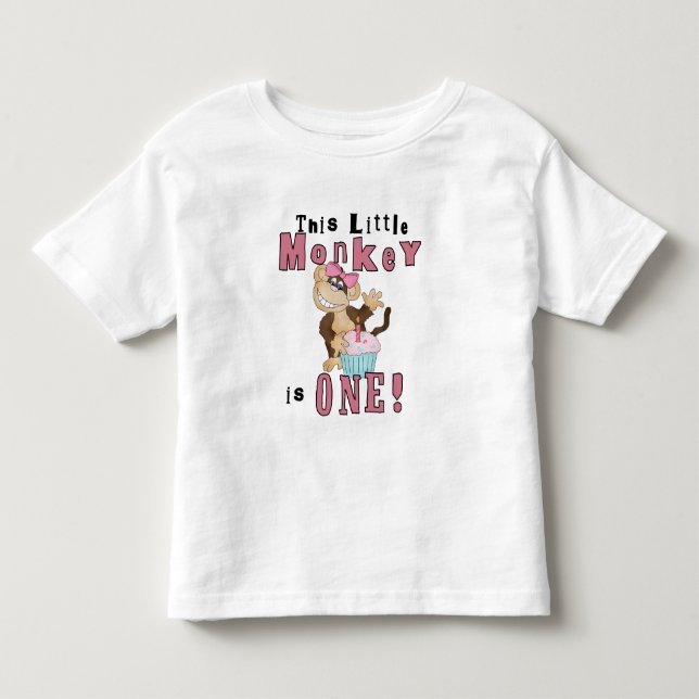 Pink Party Singe 1er Anniversaire Tshirts et cadea (Devant)