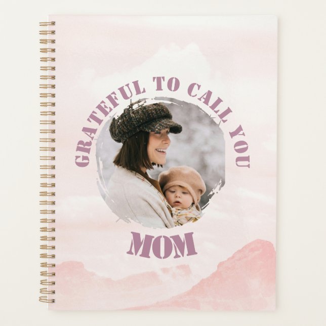 Pink Pastel Planner personnalisé pour maman (Devant)
