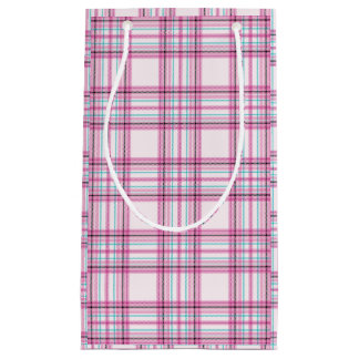 Pink Peppermenthe Plaid Petit sac cadeau