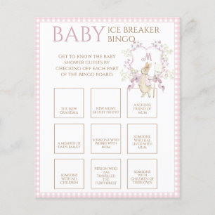 Pink Peter le lapin Baby Ice Breaker Jeu de Bingo
