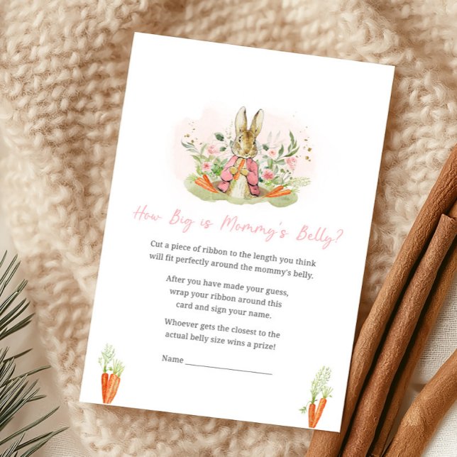 Pink Peter Rabbit Baby Shower How Big Is Game (Créateur téléchargé)