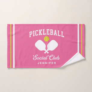 Pink Pickleball Social Club Nom personnalisé Main