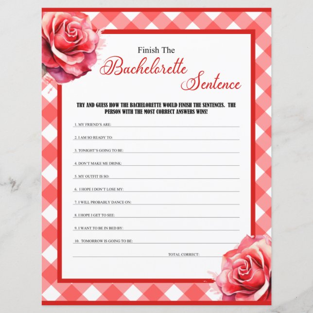 Pink Pinup Bachelorette terminer le jeu de la phra (Devant)
