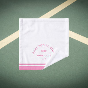 Pink PKBL Social Club Crest Pickleball Face