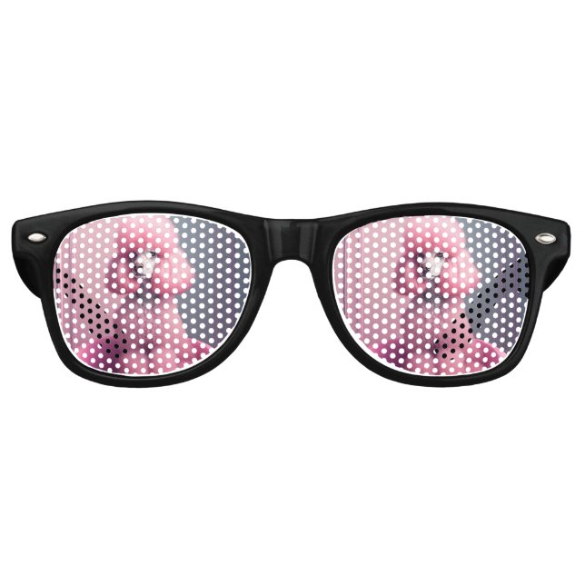 PINK POODLE CHIEN LUNETTES DE SOLEIL FUN Glasses! (Devant)