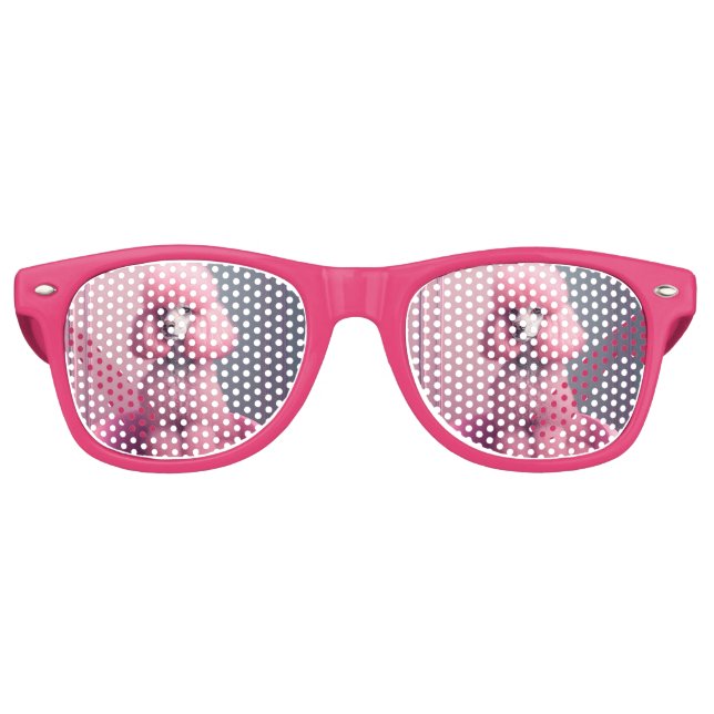 PINK POODLE CHIEN LUNETTES DE SOLEIL FUN Glasses! (Devant)