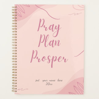 Pink Pray Plan Prosper Faith-Based Daily 