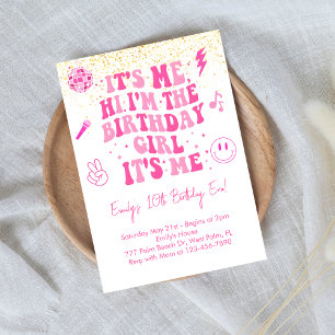 Pink Preppy Dans Mon Invitation D'Anniversaire