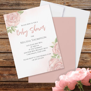 Pink Pretty Botanical Baby Girl Rose mignon Bouque