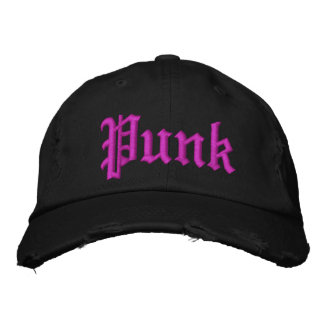 Pink Punk noir déprimé Casquette
