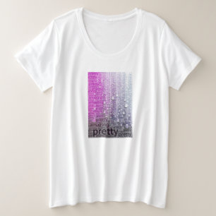 Pink Purple Plutôt Extraordinaire Plus Taille Grap