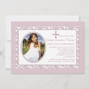 Pink Reflection Photo Invitation