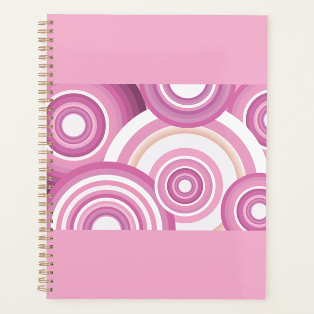 Pink Retro Circles Pattern (Devant)