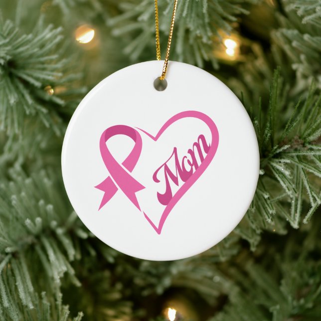 Pink Ribbon Coeur ornement de maman (Arbre)