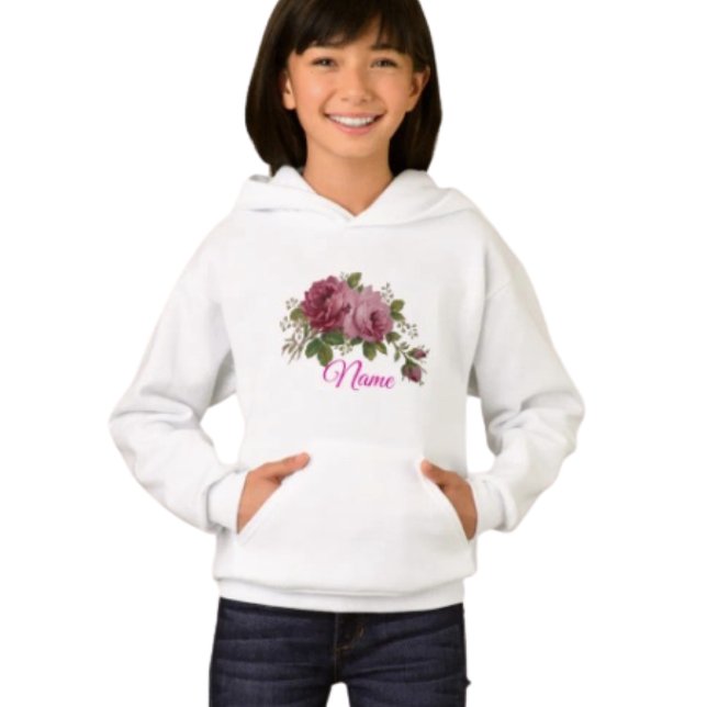 Pink Rose Elegance Hoodie (Créateur téléchargé)