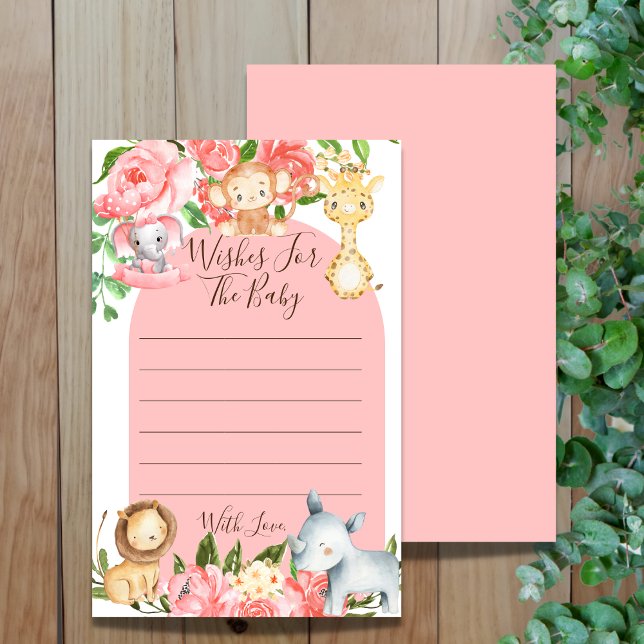 Pink Safari Thème Souhaite Pour Le Jeu De Baby sho (Créateur téléchargé)