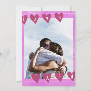 Pink Scrapbook Photo Carte Saint Valentin