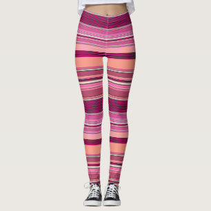 Pink Shade Illusion Stripe Leggings ★ Psydefx ★