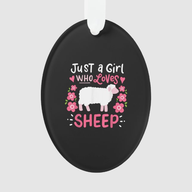 Pink Sheep | Just A Girl Who Loves Sheep Venin (devant)