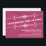 Pink Slanted Chalkboard Fête Invitation<br><div class="desc">Elégante et élégante Slanted Chalkboard Holiday Party Invitation à fuchsia avec une bordure art déco et un look arrière - plan tendance en tableau noir. Cette invitation chic est parfaite pour inviter des amis pour votre bain de vacances ! Facile à customiser, ajoutez simplement les détails de votre partie dans...</div>