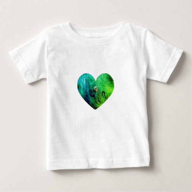 Pink Slime Heart Baby T-Shirt  (Devant)