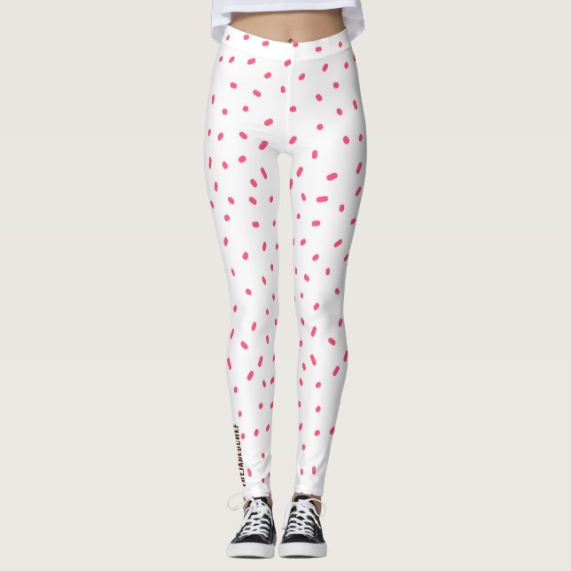 Pink Sorbet Speckle Leggings (Devant)