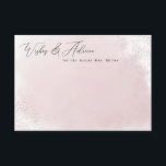 Pink Splash Minimalist Wings & Conseils Cartes<br><div class="desc">Ce magnifique design présente une aquarelle et un titre de script. Customisez le texte sur le formulaire modèle. Sélectionnez l'option à customiser pour modifier les styles de texte.</div>