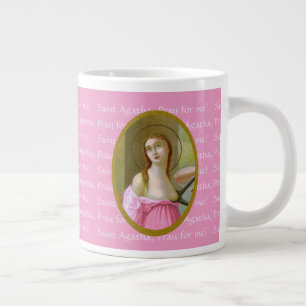 Pink St. Agatha (M 003) 20 oz. Mug de café Jumbo