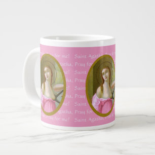 Pink St. Agatha (M 003) 20 oz. Mug de café Jumbo