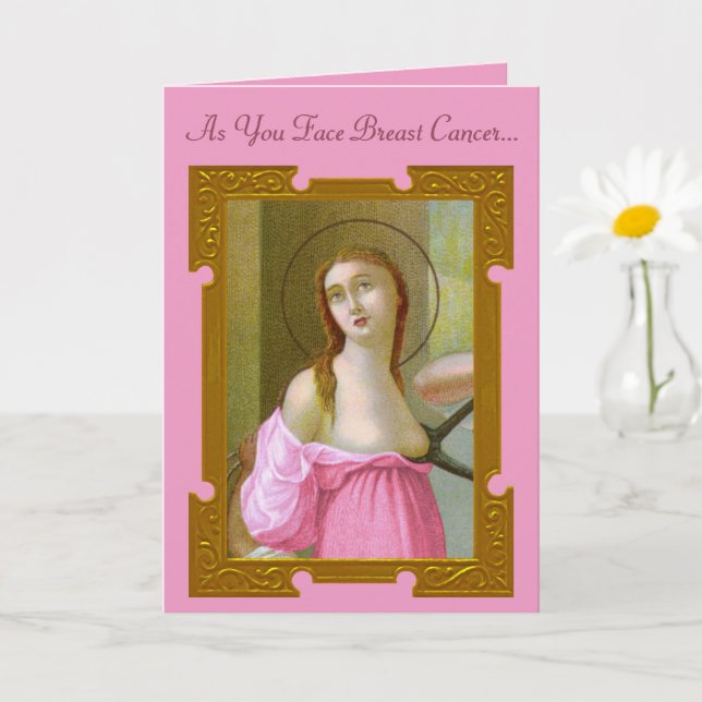 Pink St. Agatha (M 003) Carte d'encouragement 2 (Petite plante)
