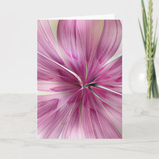 "Pink Star Wildflower" par Nan Engen Carte de vœux