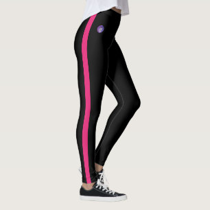 Pink Striped Two Sides Leggings JK 2022