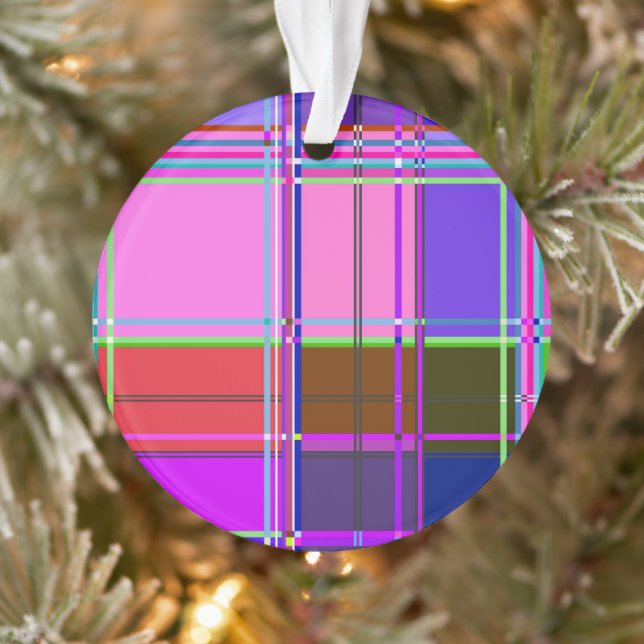 Pink tartan Fabric Pattern Cloth Madras (Arbre)