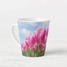 Pink Tulips Floral Mug – Nature Lover Gift