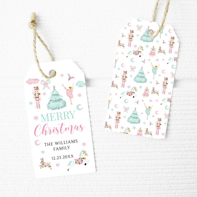 Pink turquoise pastel noisette joyeuse étiquettes  (Créateur téléchargé)